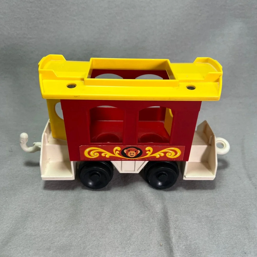 Fisher-Price Circus Train 991 Vintage 1973 Near Complete Whistle Works Original